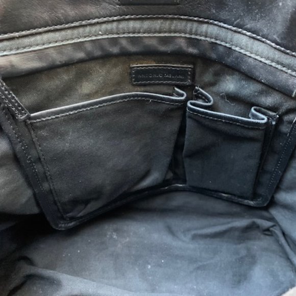 Antonio Melani Black Cowhide Leather HOBO - RARE - Picture 8 of 9